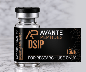a peptide vial with the label overlaid