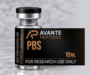a peptide vial with the label overlaid